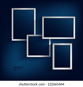 Set of photo frames vector 6