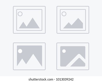 Set of photo icon or image icon. Vector illustration.