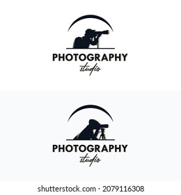 Set of photography and photo studio logo