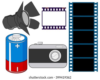 set of photography related objects