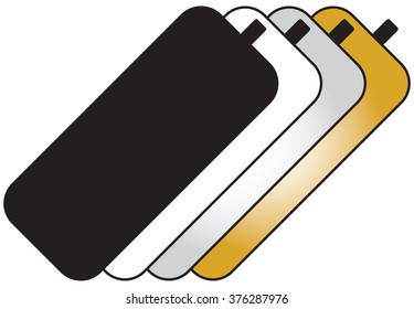 Set for photo-reflectors with four basic shades.