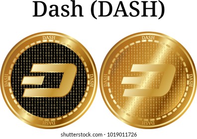 Set Physical Golden Coin Dash Dash Stock Vector (Royalty Free ...