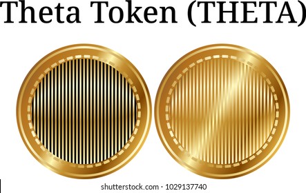 Set of physical golden coin Steem Dollars (SBD), digital cryptocurrency. Steem Dollars (SBD) icon set. Vector illustration isolated on white background.
