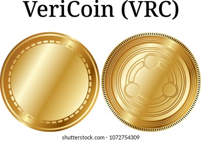 Set of physical golden coin TransferCoin (TX), digital cryptocurrency. TransferCoin (TX) icon set. Vector illustration isolated on white background.