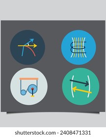 Set of Physics icons Design Templates