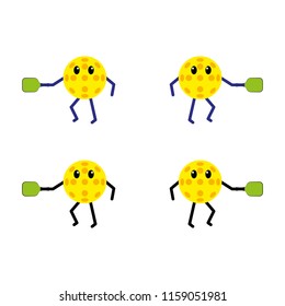 a set of pickleball icons