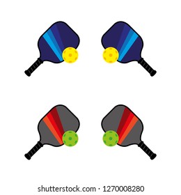 a set of pickleball icons