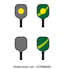 a set of pickleball icons