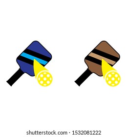 a set of pickleball icons
