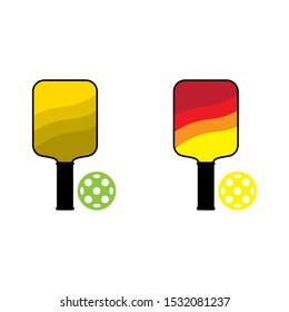 a set of pickleball icons