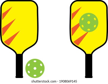 a set of pickleball icons