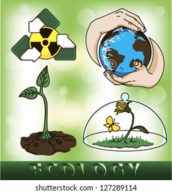 a set of pictures on environmental issues