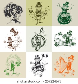 Set of pictures for St. Patrick's Day.