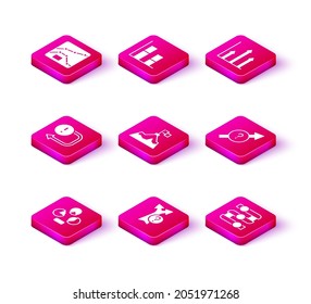 Set Pie chart infographic, Arrow, Mountains with flag, Graph, chart, diagram,  and  icon. Vector