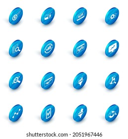 Set Pie chart infographic, Stocks market growth graphs, Time management, Server, Search data analysis, Graph, Financial and Browser with stocks icon. Vector