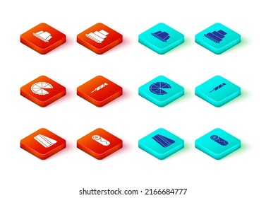 Set Piece of cake, Chocolate roll, Homemade pie, Candy, Cake and Jelly icon. Vector