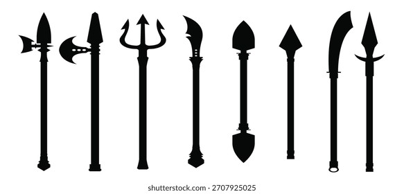 Conjunto de ícones Pike ilustração vetor