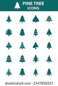 Pinienbaum-Symbole, Weihnachtsbaum