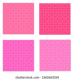 Set of pink baby pattern seamless background textures vector illustration graphic design 