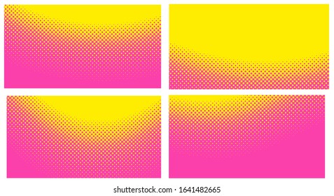 Set Pink background with dots. abstract background.