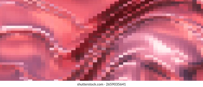 Conjunto de rosa, azul y amarillo 3d cuadrado mosaico diseño de patrón. Fondo geométrico con espacio para su diseño de colección de texto. Diseño de sala de estudio de escena de pared minimalista en pastel. Ilustración vectorial