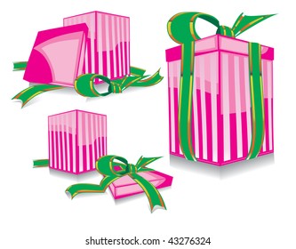 Set of the pink gift