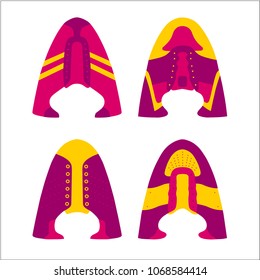 set of pink shoes