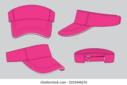 pink sun visor