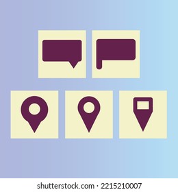 Set of pins for a maps. Sign a place with this pins.