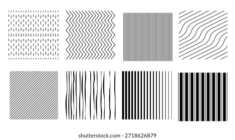 conjunto de ilustrações de vetor pinstripes