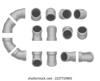 Set of pipe fitting equipment(45 elbow)