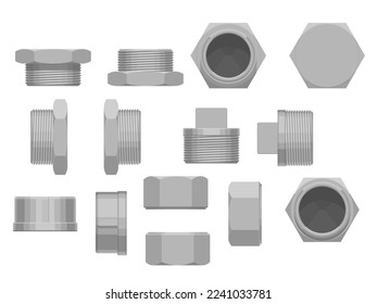 Set of pipe fitting equipment(plug and cap)