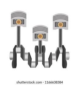 set pistons engine pieces