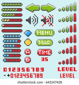 Set of pixel elements for navigation and notation