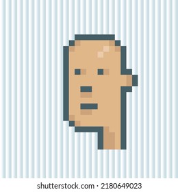 Set of pixel vector avatars.