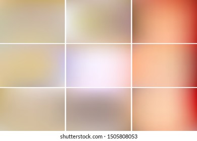 Set of Plain vector background  designs