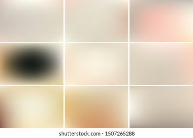Set of Plain vector background designs