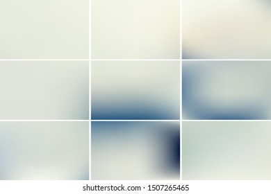 Set of Plain vector background designs