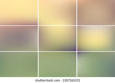 Set of Plain vector background designs