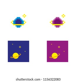 a set of planet icons