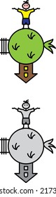 a set of planet icons