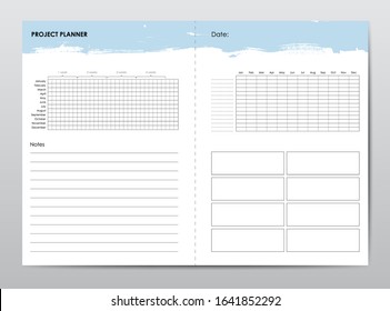 Set of planners for life and business, planner sheets, organizer for personal and work issues