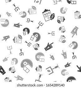 Set Planning strategy concept, American football goal post and football ball, Number 1 one fan hand glove with finger raised and American football helmet on seamless pattern. Vector