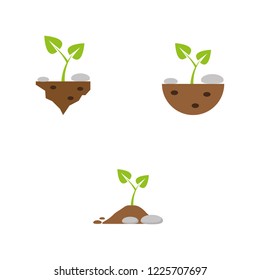 a set of plant icons