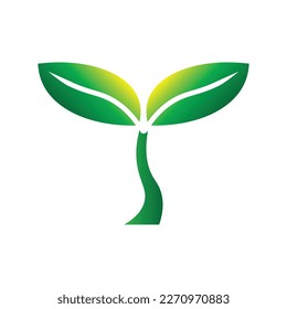 set of plant vector, logo, icon, isolated on white background. nature, plant, tree, seed, leaf, leaves, garden, park, summer, growth, life, eco, ecology, green, clipart, sticker, vector illustration