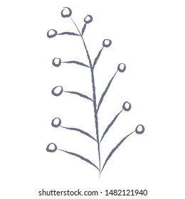 Set of plants. Vector stock illustration.