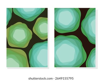 Set of plasma abstract vector backdrop. Modern abstract geometric background ideas for template, banner, paper, textile, home decor, brochure, business.