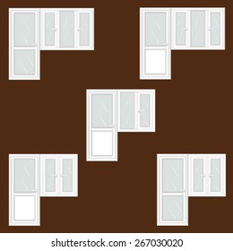 set of plastic balcony blocks