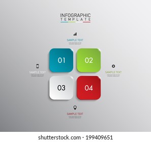 Set of plastic glossy banners template with shiny lights for business design, infographics, reports, number options, step presentation, progress or workflow layout. Clean and modern style 