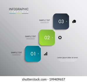 Set of plastic glossy banners template with shiny lights for business design, infographics, reports, number options, step presentation, progress or workflow layout. Clean and modern style 